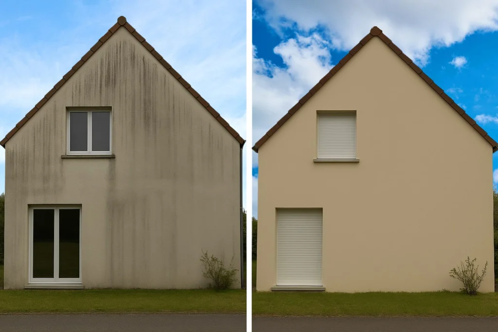 D’où viennent les champignons sur la façade d’une maison