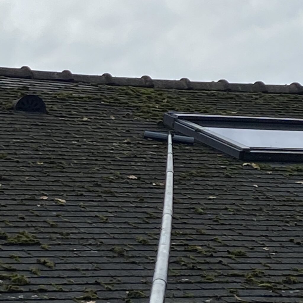 enlever les mousses de la toiture