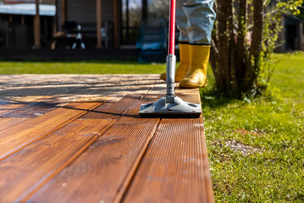 nettotage terrasse en bois