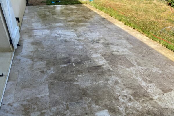 Après nettoyage de terrasse