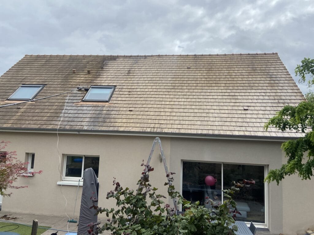 Avant Après Nettoyage Toiture