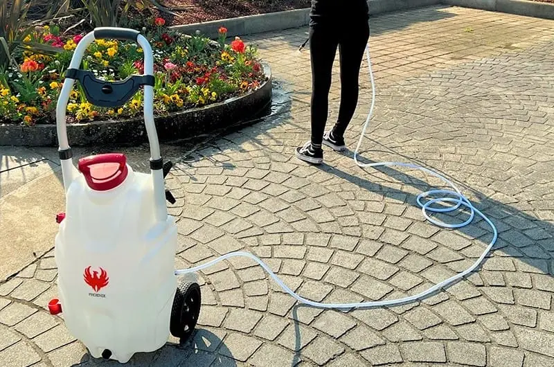 pulvérisateurs à batterie sur chariot