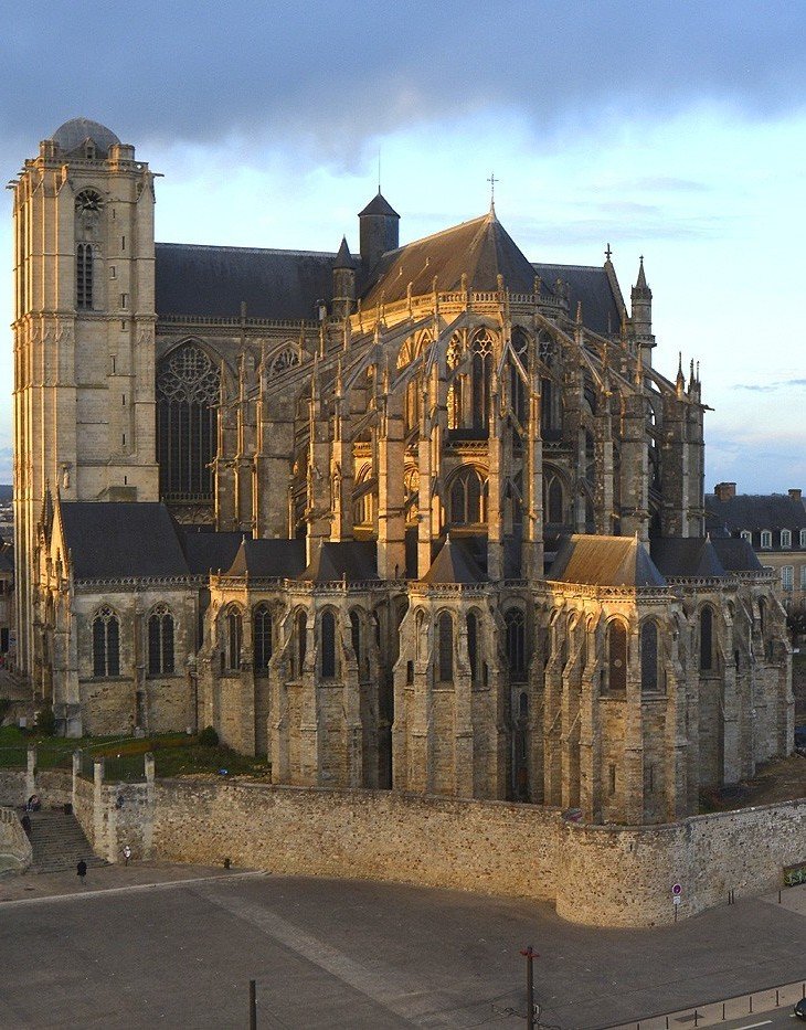 cathédrale Le Mans - batiment de france
