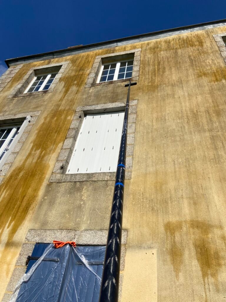 brossage façade en pière