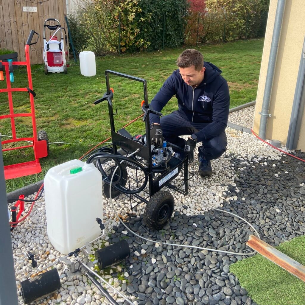 pulvérisation toiture