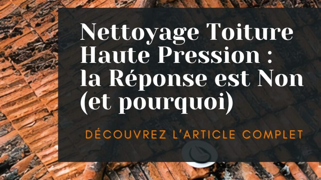 Nettoyage Toiture Haute Pression la Réponse est Non (et pourquoi)