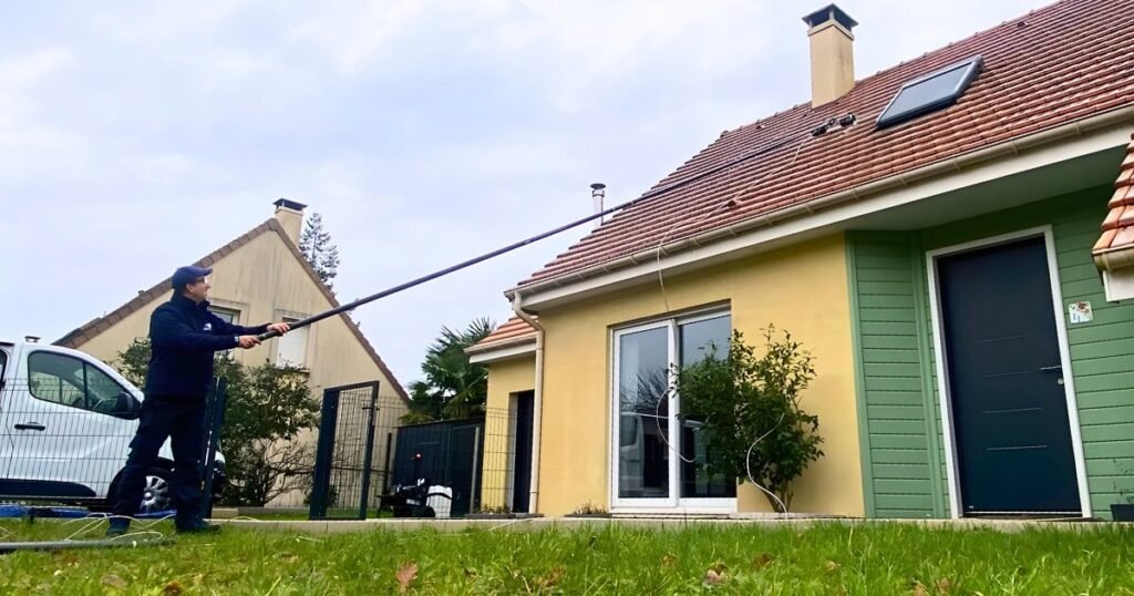 démoussage toiture en hiver