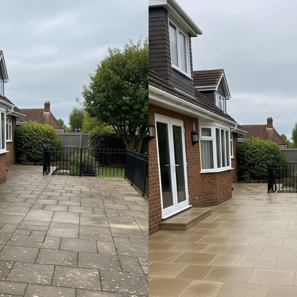 Nettoyage terrasse sain et toit